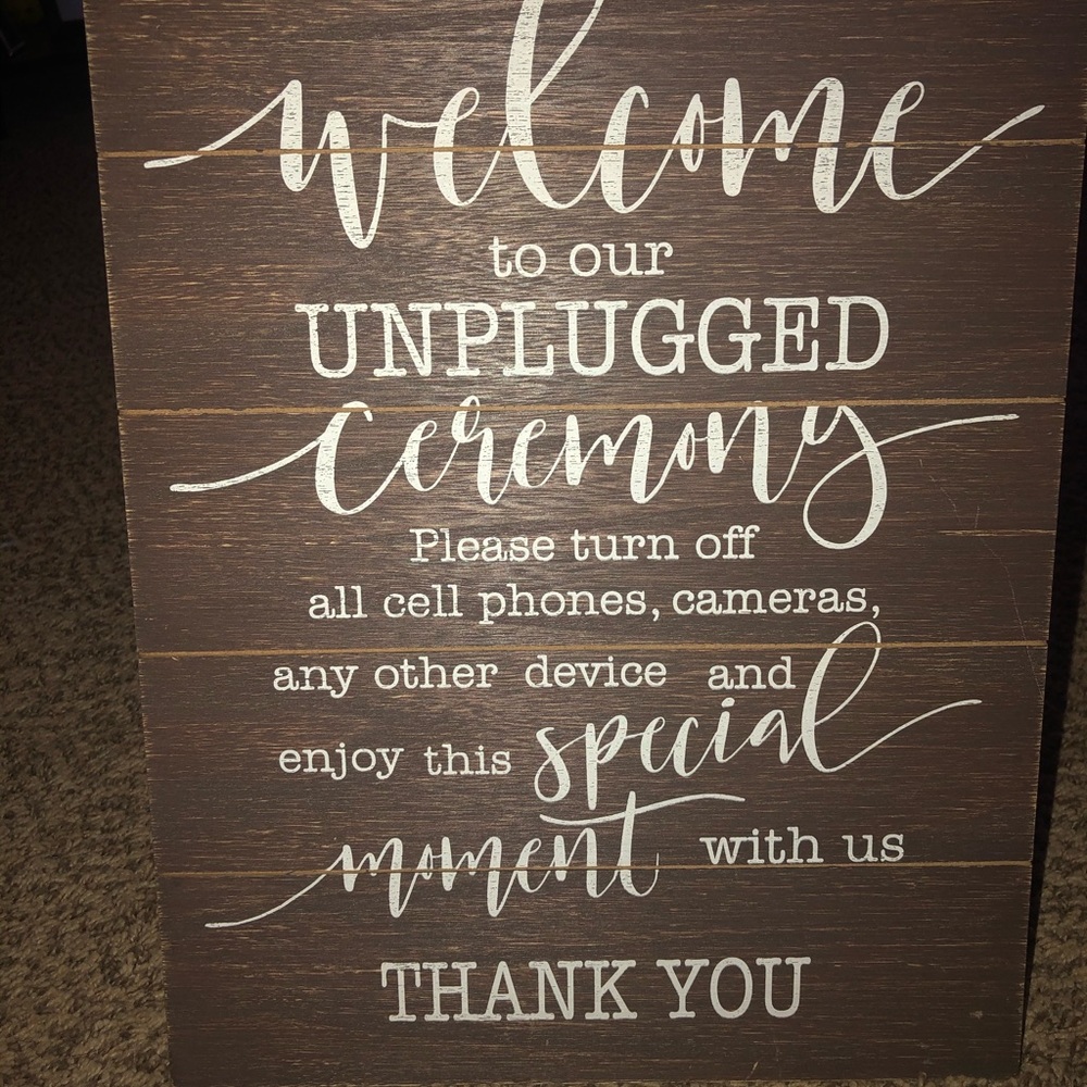Wedding sign